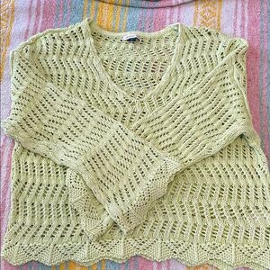 American Eagle Outfitters V-Neck Sweater - Soft Green